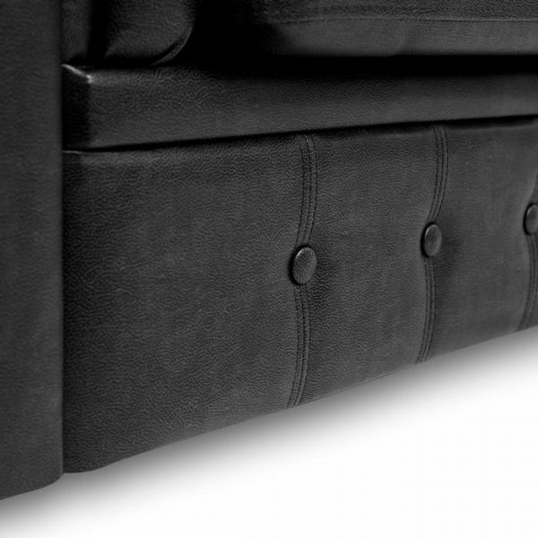 Диван "Честерфилд" 2х местный, экокожа, темно-зеленый