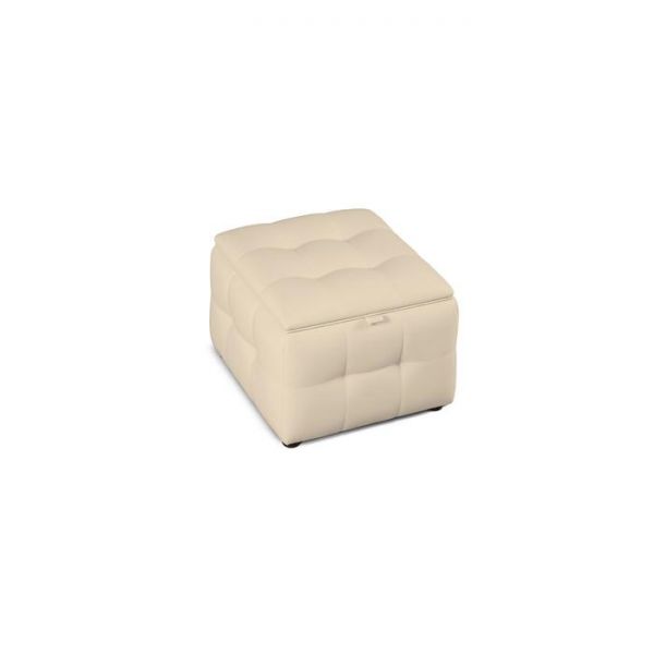 Квадратный пуф «Алеро», 540 ? 540 ? 400 мм, экокожа, цвет взбитые сливки
