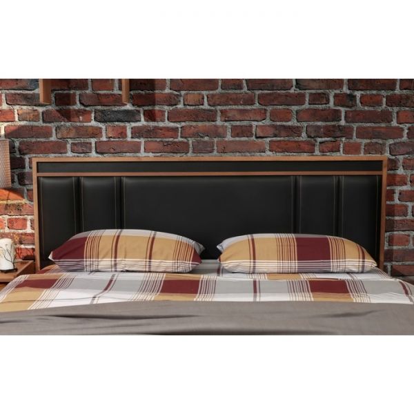 Кровать Nature 308 с подъёмным механизмом, 1400 ? 2000 мм, цвет дуб табачный сraft /чёрный