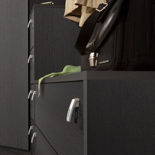 Полка угловая «Комфорт 9», 373 ? 373 ? 2088 мм, цвет венге