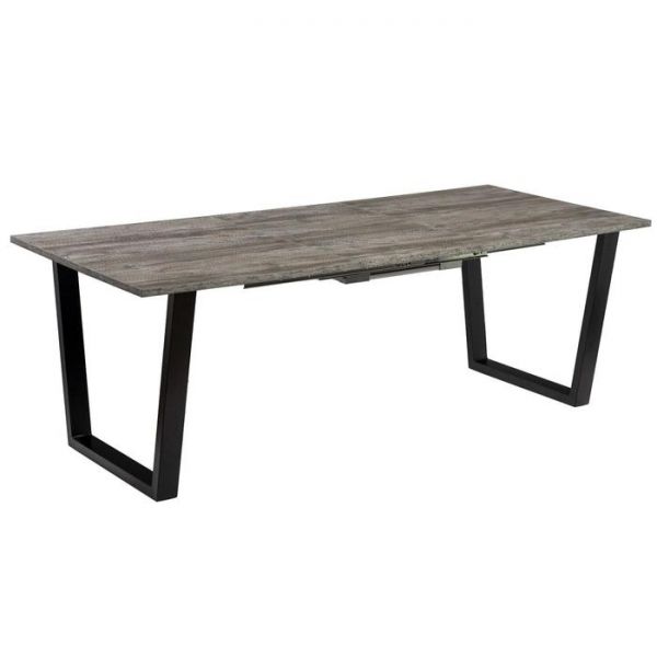 Стол АТЛАНТ-07 1400/2000*900х750 Сосна Пасадена/Опора АТЛАНТ-Черный матовый