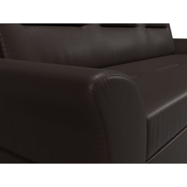 Прямой диван «Клайд», механизм дельфин, экокожа, цвет бежевый