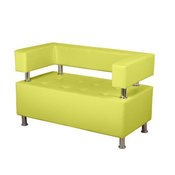 Диван 3-х местный "Борк", красный глянец