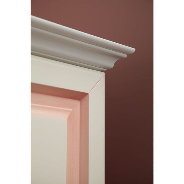 Шкаф 3-створчатый с ящиками* "Алиса" (белый/крем)