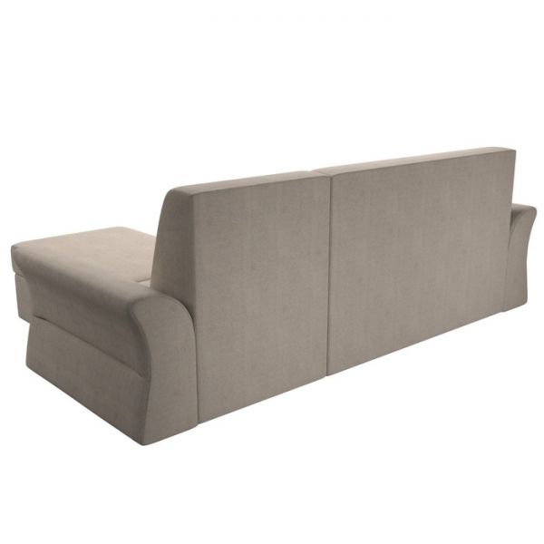 Угловой диван «Клайд», механизм дельфин, рогожка, цвет бежевый