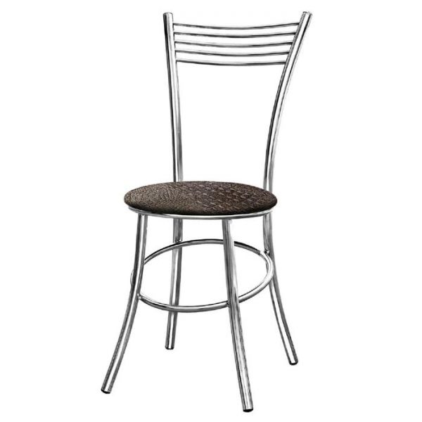 Стул «Квинтет-R», 365 ? 440 ? 920 мм, хром, цвет кроко браун