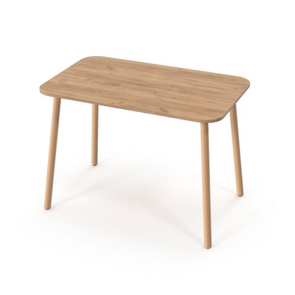 Обеденный стол Stalker, 1030 ? 640 ? 720 мм, ножки бежевые F3, цвет дуб золотой