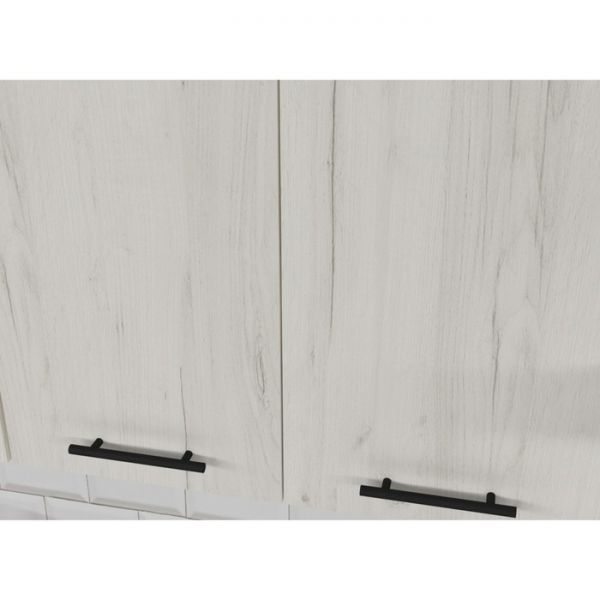 Кухонный гарнитур Сиена стандарт 1600х600 Белый/Сосна/Дуб грей, бетон темный