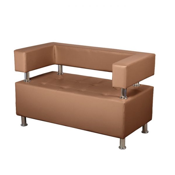 Диван 3-х местный "Борк", красный глянец