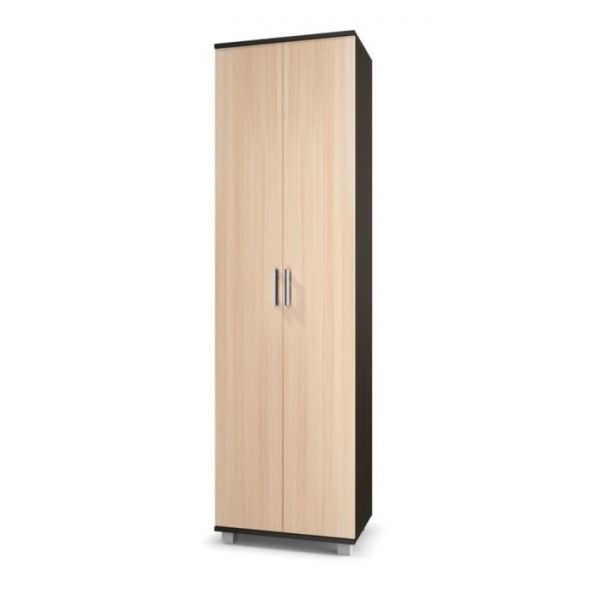 Шкаф двустворчатый Карина, 420x600x2100, Венге/дуб млечный