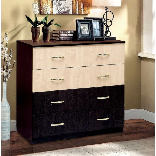 Комод «Венеция 11» с 4-мя ящиками, 904 ? 490 ? 892 мм, цвет венге / клён