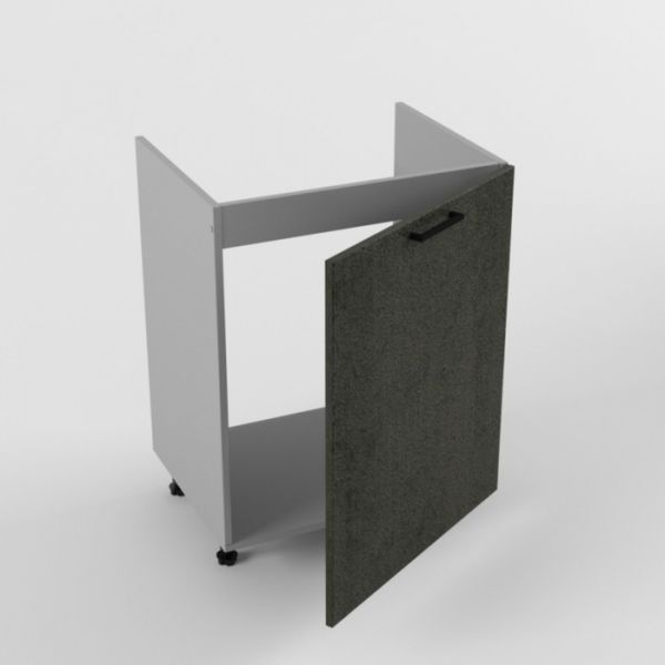 Шкаф под мойку Н600 с дверью Лофт 600х470х820 Бетон темный