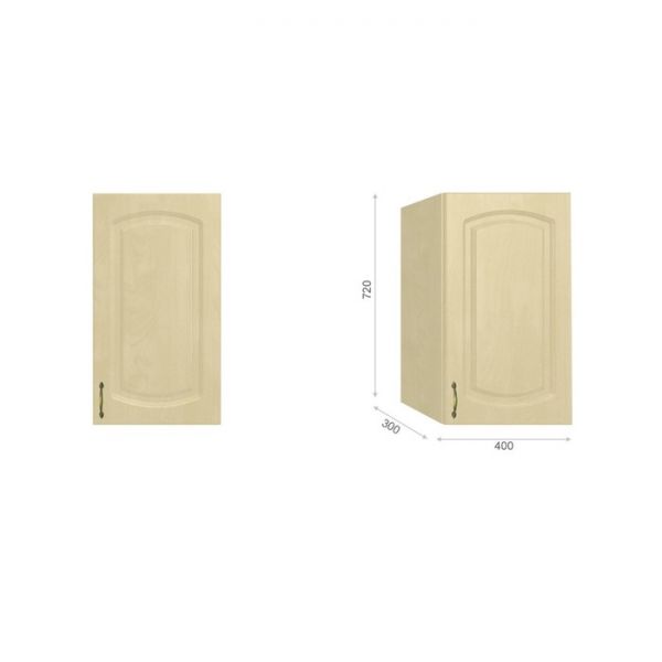 Кухня «Паула» со столешницей, размер 1.2 м, фасады МДФ, цвет берёза