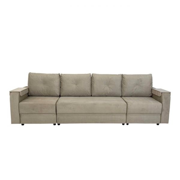 Диван-трансформер «Леон 1», механизм еврокнижка, ППУ, цвет коричневый