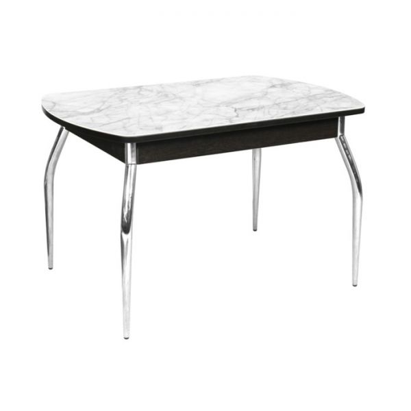 Стол "Грация" нераздвижной 1,1 м, покрытие стекло, механизм бабочка, белёный дуб