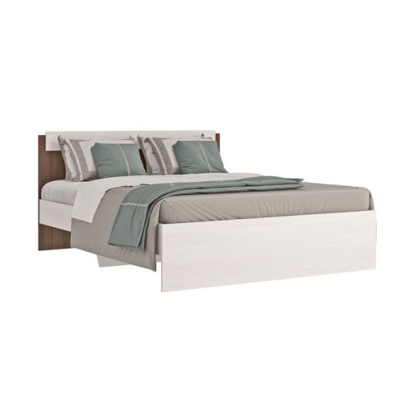 Кровать «Ницца», 1400 ? 2000 мм, бодега светлый / ясень шимо тёмный
