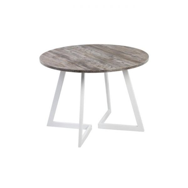 Стол РИМ D-1050/1500 Сосна Пасадена/Опора РИМ Гаспар-К, белый глянец