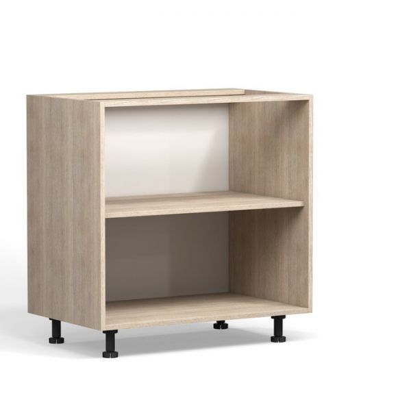 Шкаф напольный Кантри 800х510х820 Дуб молочный/Белый