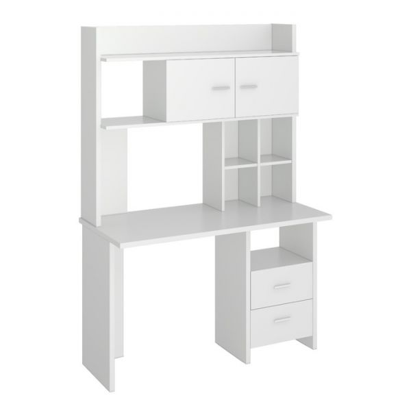 Компьютерный стол, 1200 ? 600 ? 1785 мм, цвет белый жемчуг