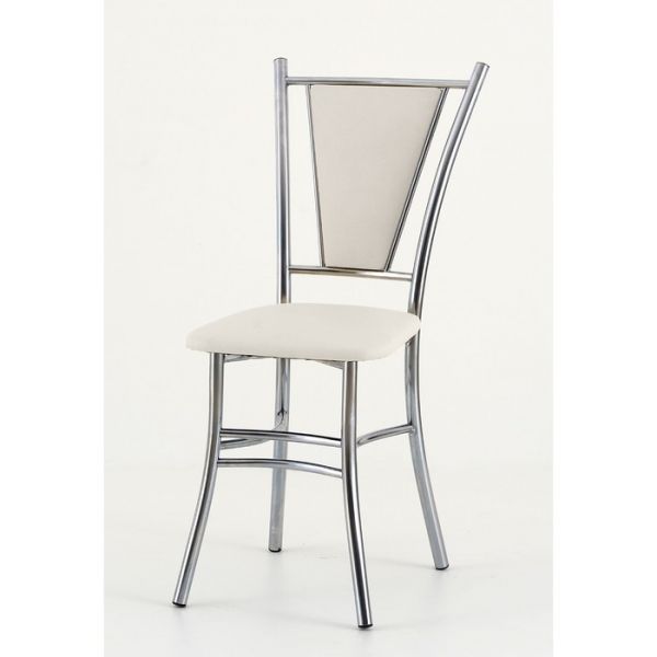 Стул «Квартет-М», хром, цвет белый