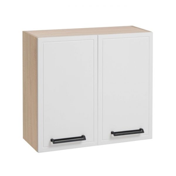 Шкаф навесной Квадро 800х310х720 Дуб сонома/Нубук Милк