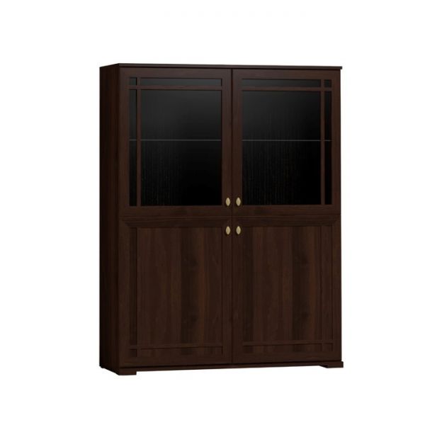 Шкаф-сервант Sherlock 22, 1204 ? 400 ? 1568 мм, цвет орех шоколадный
