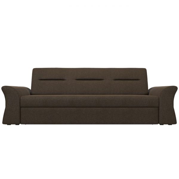 Прямой диван «Клайд», механизм дельфин, рогожка, цвет бежевый