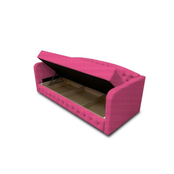 Диван-кровать с каретной стяжкой «Гарвард 2», велюр, цвет shaggy wine