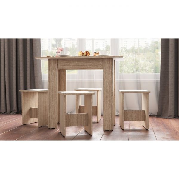 Обеденная группа ОГ-1 750х900х600 Дуб Сонома