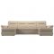 П-образный диван «Клайд», механизм дельфин, экокожа, цвет бежевый