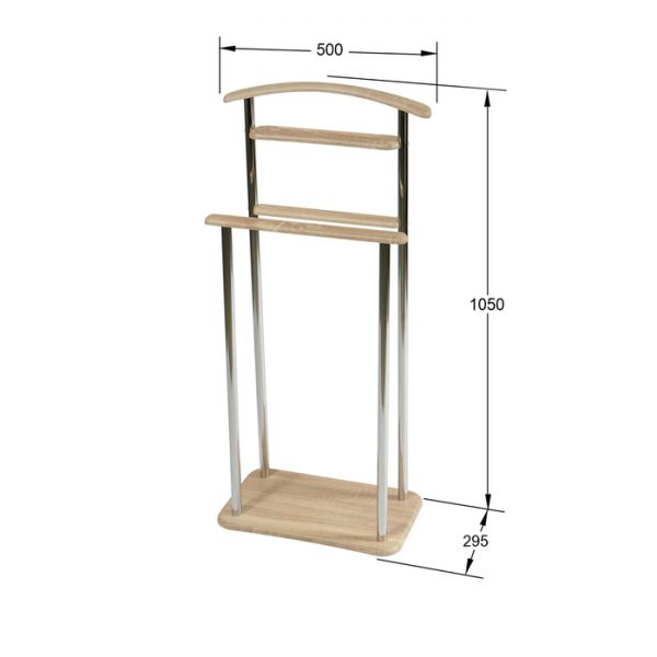 Вешалка напольная «Элдридж», 295 ? 500 ? 1050 мм, цвет белый