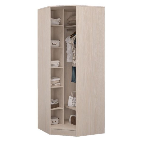 Шкаф углов с зер ВЕРОНА 890х890х2243 Дуб атланта/рамка МДФ дуб атланта с патиной