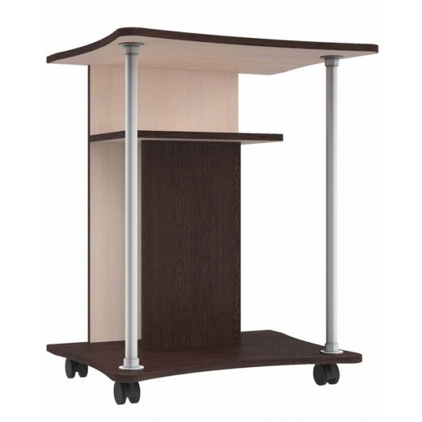 Стол компьютерный СК-10 750х600х500 Дуб выбеленный/Венге