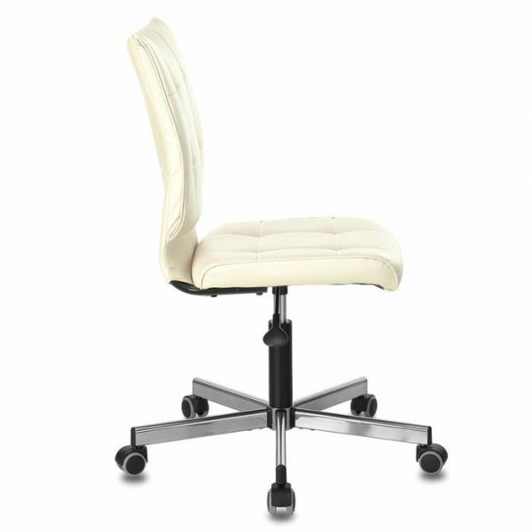 Кресло офисное BRABIX "Stream MG-314", без подлокотников, экокожа, бежевое, 532078