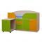 Уголок школьника «Юниор-4.1», 2105 ? 740 ? 1230 мм, цвет ясень шимо светлый/лайм/жёлтый