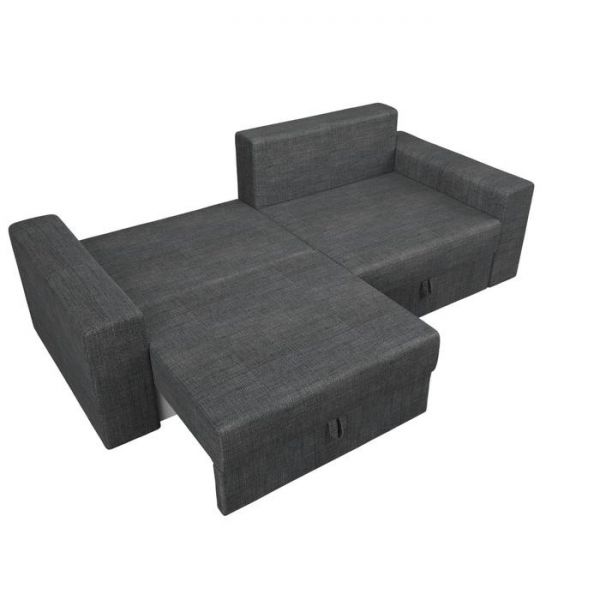 Диван прямой «Мэдисон», механизм еврокнижка, рогожка, цвет серый