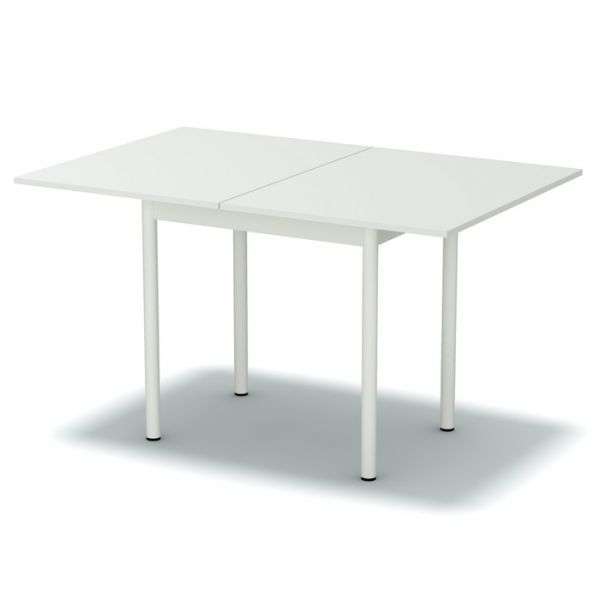 Стол обеденный раскладной 1300/860х860/650х750 Белый