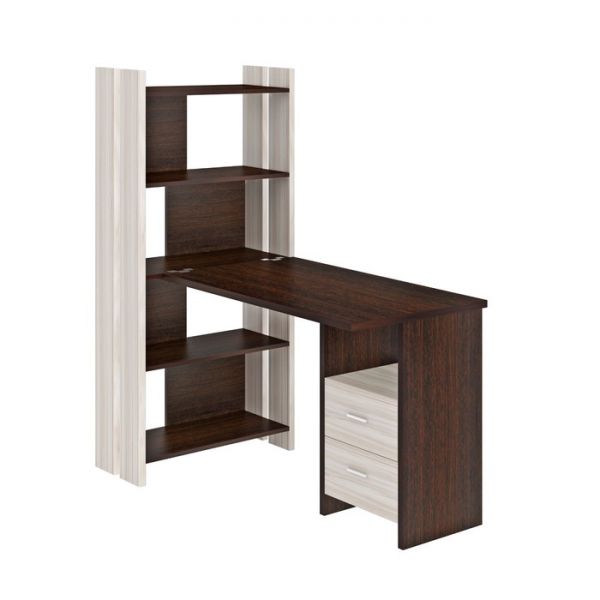 Компьютерный стол, 700 ? 1522 ? 1520 мм, цвет нельсон/белый