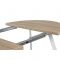 Стол РИМ D-940/1390 Дуб Бардолино серый/Опора РИМ Гаспар-К, белый глянец