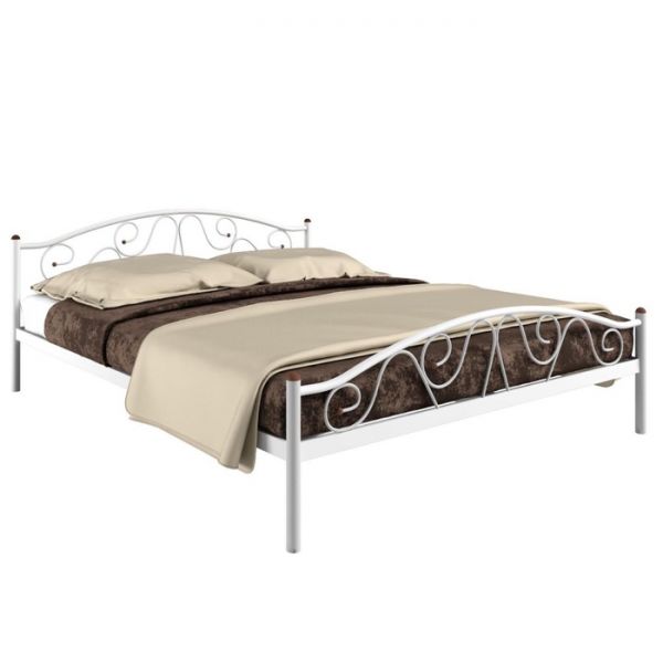 Кровать «Ангелина Плюс», 1200 ? 2000 мм, металл, цвет белый