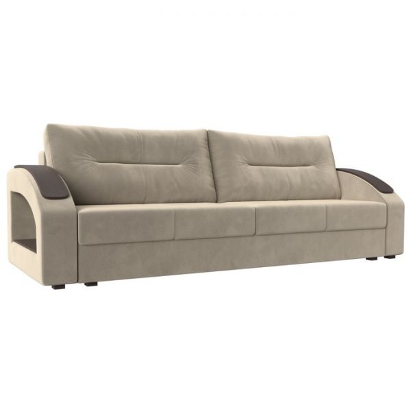 Прямой диван «Канзас», ткань корфу, цвет коричневый