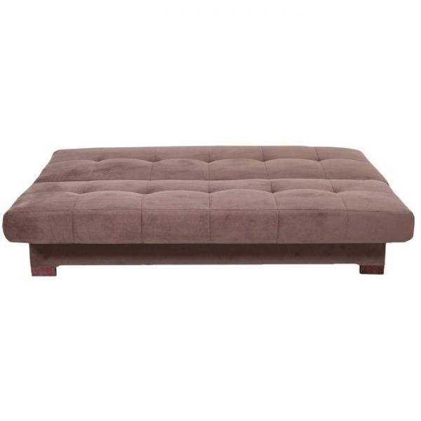 Прямой диван «Осло», механизм книжка, велюр, цвет серый