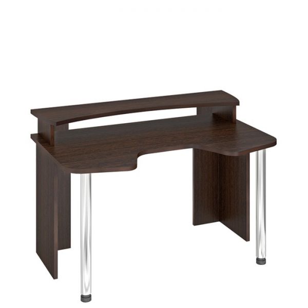 Стол СКЛ-Игр140 с надстройкой, 1400 ? 900 ? 950 мм, цвет белый жемчуг