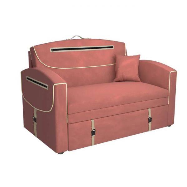 Диван "Портфель"  №9 лекко коралл / люкса беж