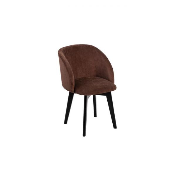 Стул Милли Вельвет 53 мокко/ Компакт массив черное дерево