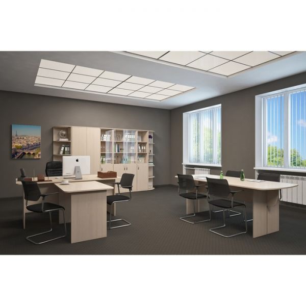 Письменный стол, 1500 ? 900 ? 750, левый, цвет дуб девон