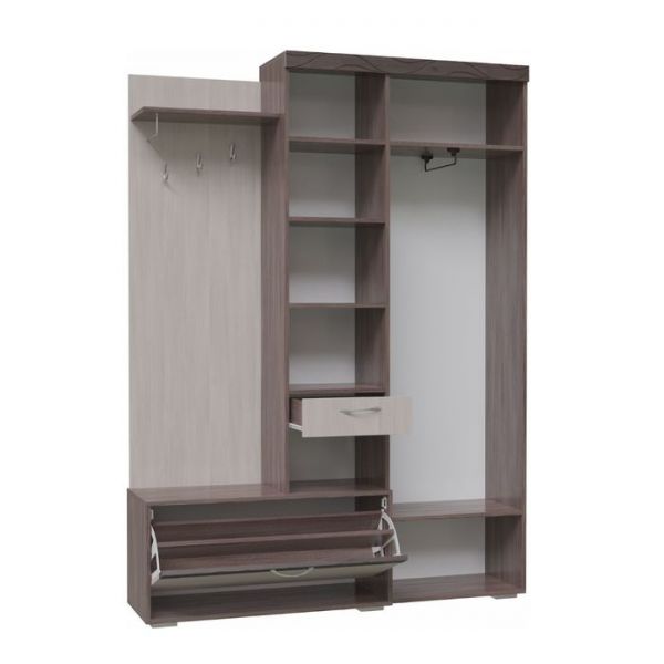 Прихожая ЛЕО 1470х370х2025 Бодега темный/светлый