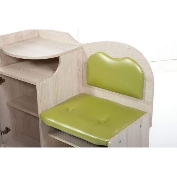 Банкетка №1, 900х430х920, Ясень/Зеленый(105)