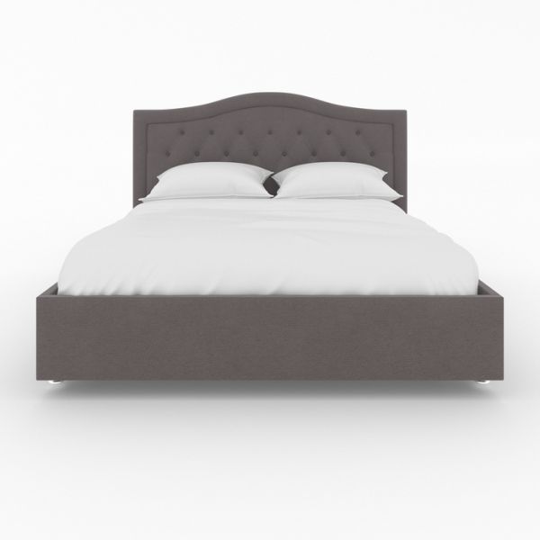 Кровать «Ротонда» без ПМ, 140 ? 200 см, ортопедическое основание, цвет Bravo Grey