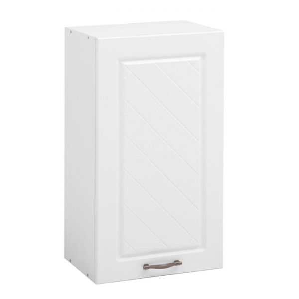 Шкаф навесной ШВ 400 Прованс, 400х300х720, МДФ Белый/Белый